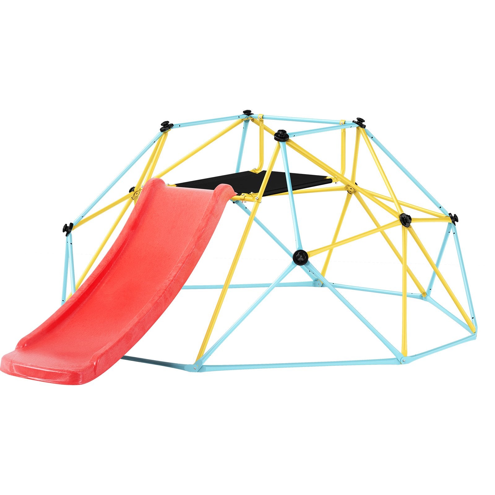 Climbing Dome, 8FT Geometric Dome Climber with Slide, for Kids 3 to 9 Years Old, Jungle Gym Supports 600LBS V952-JHPDYX10FTHT5WB8CV0