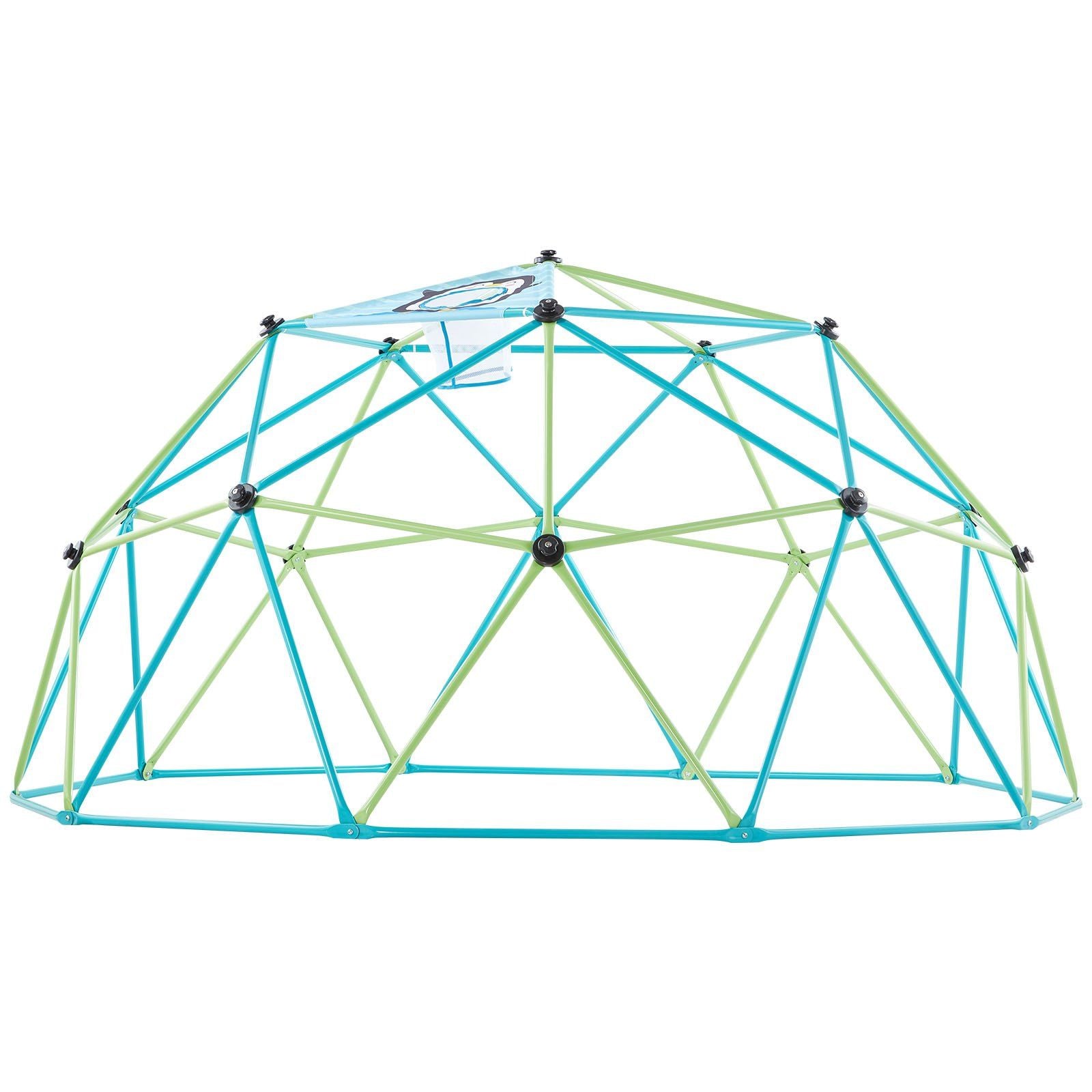 Climbing Dome, 305cm Geometric Dome Climber for Kids, 453kg Loading Jungle Gym Playground with Octopus Net & V952-JHPDZJ10FTLQ8X834001V0