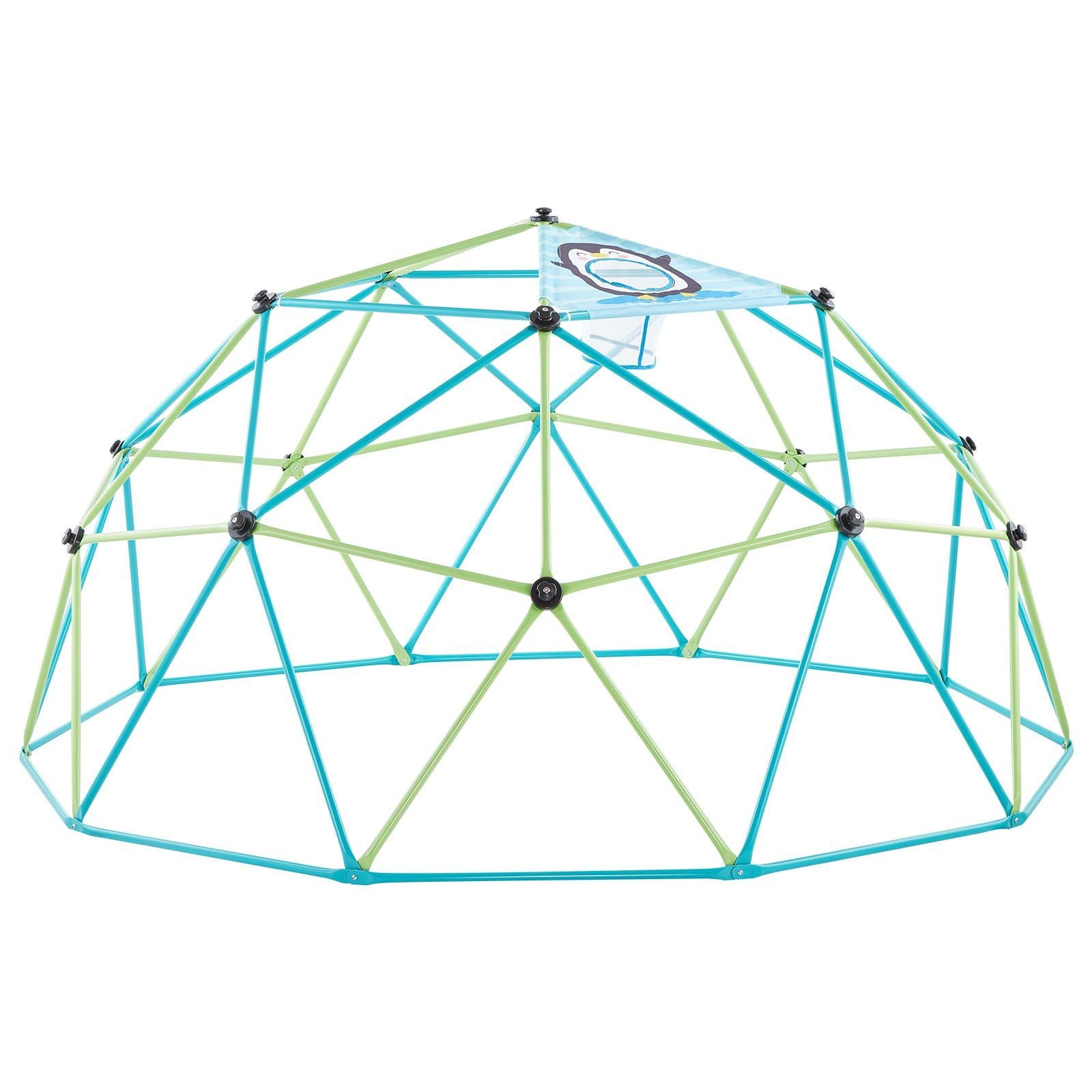 Climbing Dome, 305cm Geometric Dome Climber for Kids, 453kg Loading Jungle Gym Playground with Octopus Net & V952-JHPDZJ10FTLQ8X834001V0