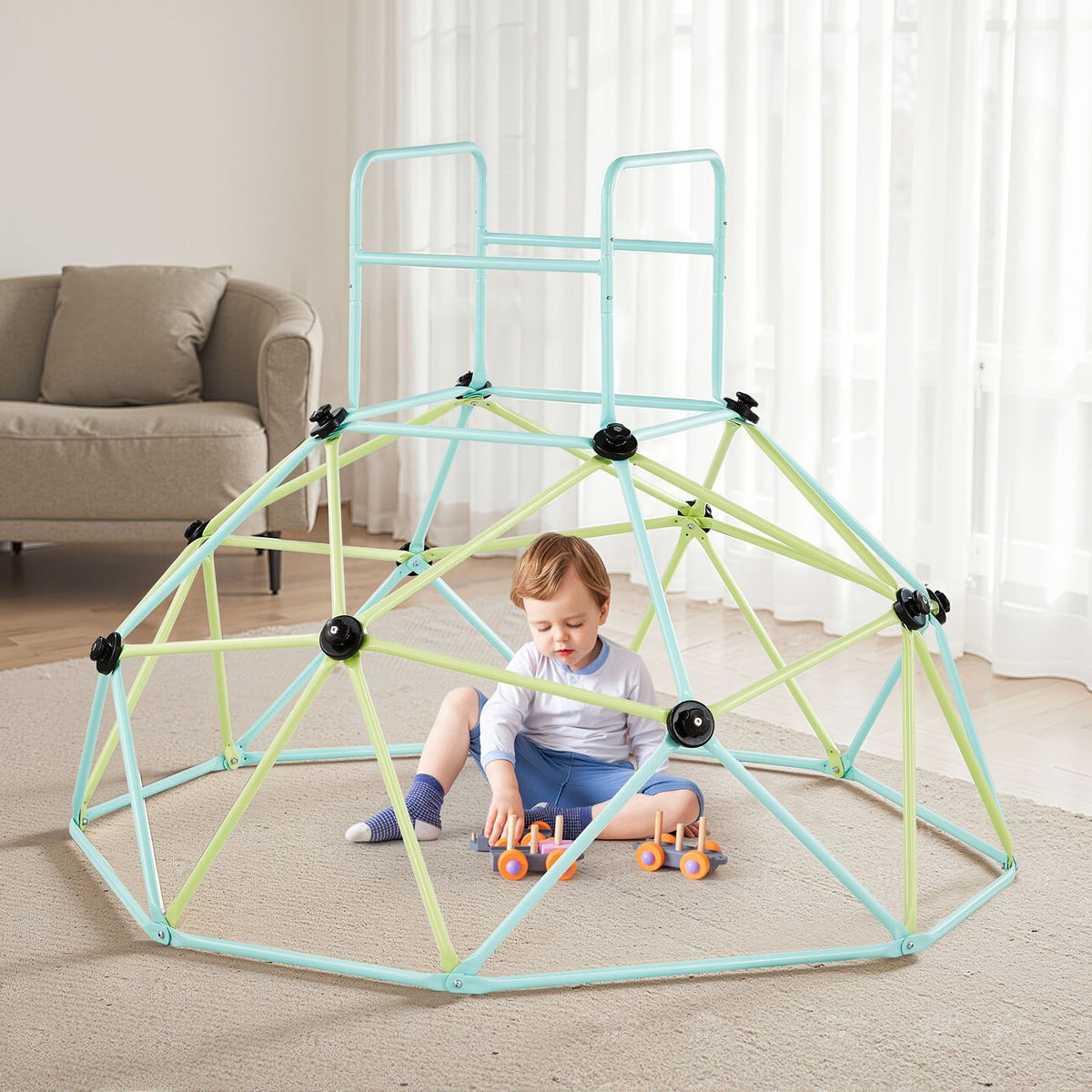 Climbing Dome, 183cm Geometric Dome Climber for Kids, 270kg Loading Indoor/Outdoor Jungle Gym Playground, V952-JHPDZJ6FTWPJA3CK6001V0