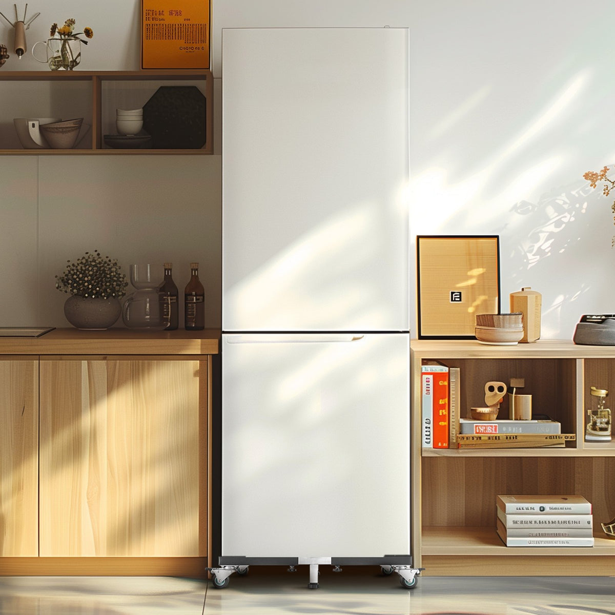 Fridge Stand Mobile Base, 1200 lbs Load Capacity, Washing Machine Stand with 8 Locking Twin Wheels and 4 V952-JJBYTCSJG233A4YR7V0