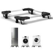 Fridge Stand Mobile Base, 1100 lbs Load Capacity, Washing Machine Stand with 8 Locking Twin Wheels and 4 V952-JJBYTCSJSLG2YEKPTV0