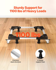 Fridge Stand Mobile Base, 1100 lbs Load Capacity, Washing Machine Stand with 8 Locking Twin Wheels and 4 V952-JJBYTCSJSLG2YEKPTV0