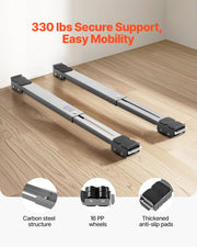 Heavy Duty Appliance Rollers, 330 lbs Load Capacity, Furniture Dolly Mobile Roller with Adjustable Base for V952-JJBYTCTXG1639MMS5V0