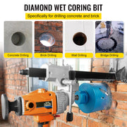 Dry Core Drill Bit, 88.9 mm Diameter 11 Threaded, 241.3mm Depth Diamond Coring Bore Tool with a Pilot Bit & V952-JJGS13.59.5IN2MQGV0