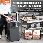 550W Commercial Electric Meat Bandsaw Stainless Steel Bone Sawing Machine V952-JJSJGJ550WTQJ45TUV3