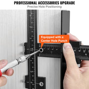 Cabinet Hardware Jig, Aluminum Alloy Cabinet Handle Jig with Center Punch, Adjustable Cabinet Hardware V952-JJWJJJQLHJBCL8F86V0