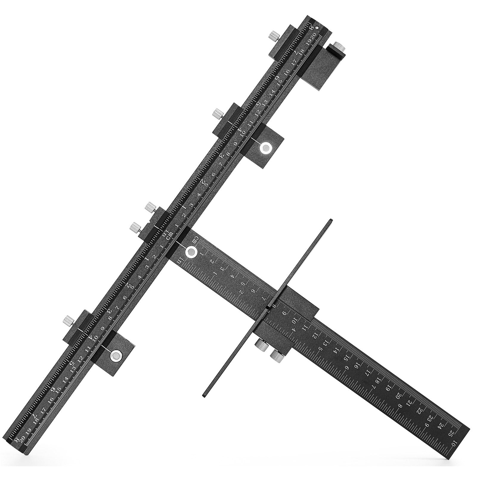 Cabinet Hardware Jig, Aluminum Alloy Cabinet Handle Jig with Center Punch, Adjustable Cabinet Hardware V952-JJWJJJQLHJBCL8F86V0
