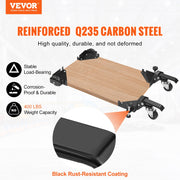 Mobile Base, 181.4 kg Capacity, Adjustable from 241.3 x 241.3 mm to Infinity, Heavy Duty Universal Mobile V952-JJYDDZ400LBSQQG4FV0