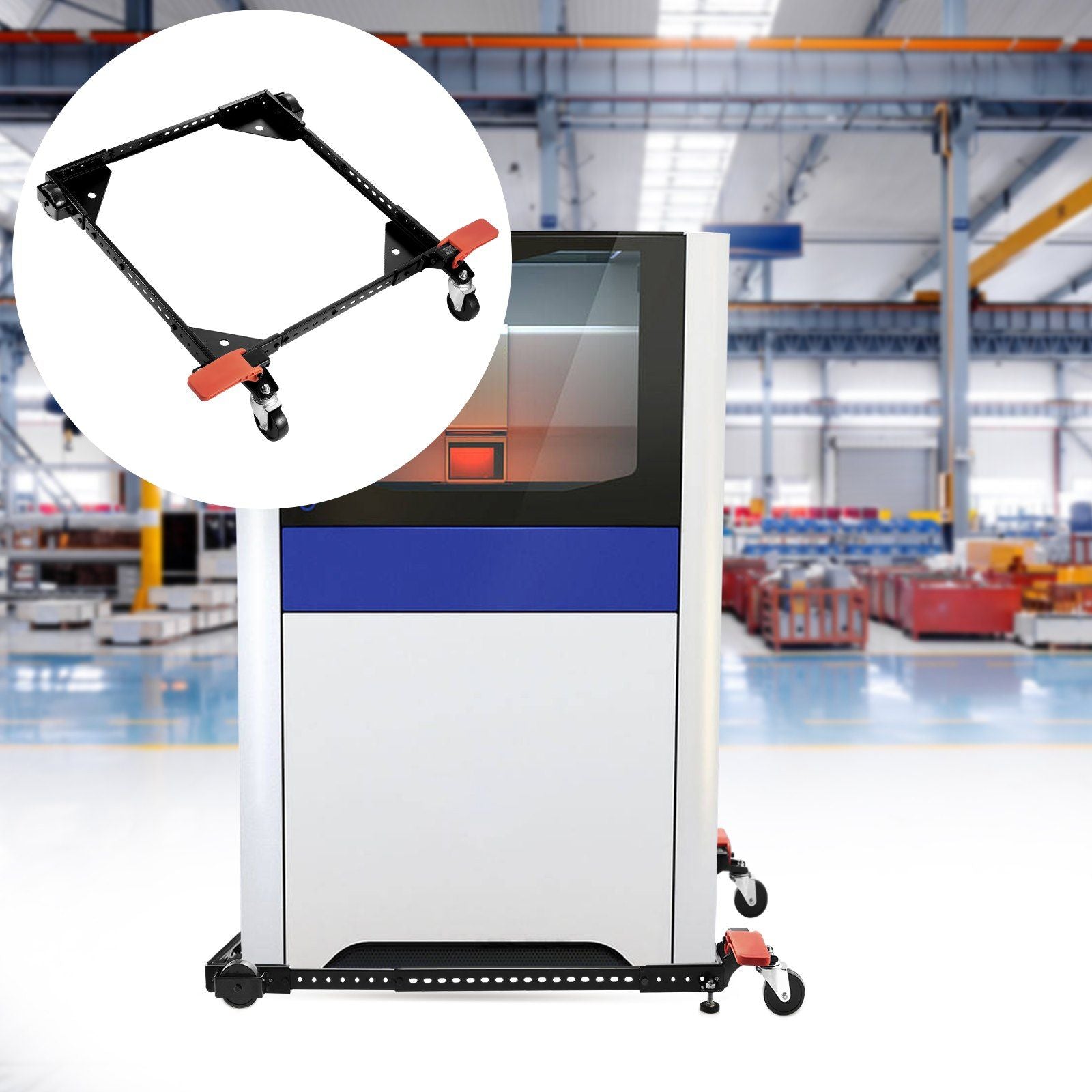 Mobile Base, 226.8 kg Capacity, Adjustable from 304 x 304 mm to 914 x 914 mm, Heavy Duty Universal Mobile V952-JJYDDZ500LBSHIHL0V0