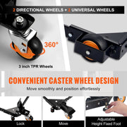Mobile Base, 295.5 kg Capacity, Adjustable from 304 x 304 mm to 914 x 914 mm, Heavy Duty Universal Mobile V952-JJYDDZ650LBSLTP7RV0