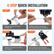35 mm Concealed Door Hinge Jig, Aluminum Alloy Cabinet Hinge Jig, Accurate Locking Dual Clamp Fixation Hinge V952-JLDWKKQTS35MMM9D7V0