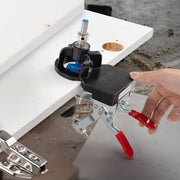 35 mm Concealed Door Hinge Jig, Aluminum Alloy Cabinet Hinge Jig, Accurate Locking Dual Clamp Fixation Hinge V952-JLDWKKQTS35MMM9D7V0