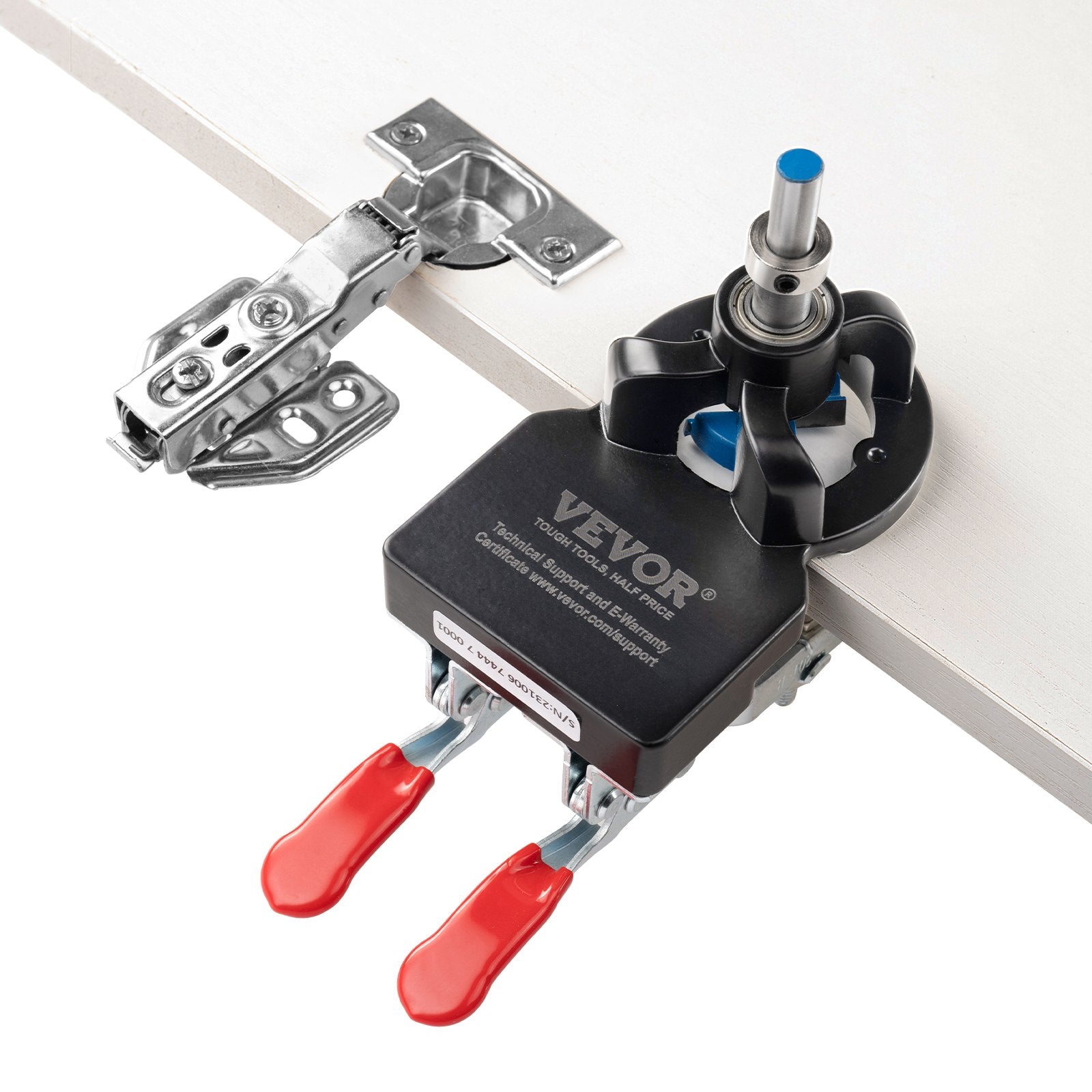35 mm Concealed Door Hinge Jig, Aluminum Alloy Cabinet Hinge Jig, Accurate Locking Dual Clamp Fixation Hinge V952-JLDWKKQTS35MMM9D7V0