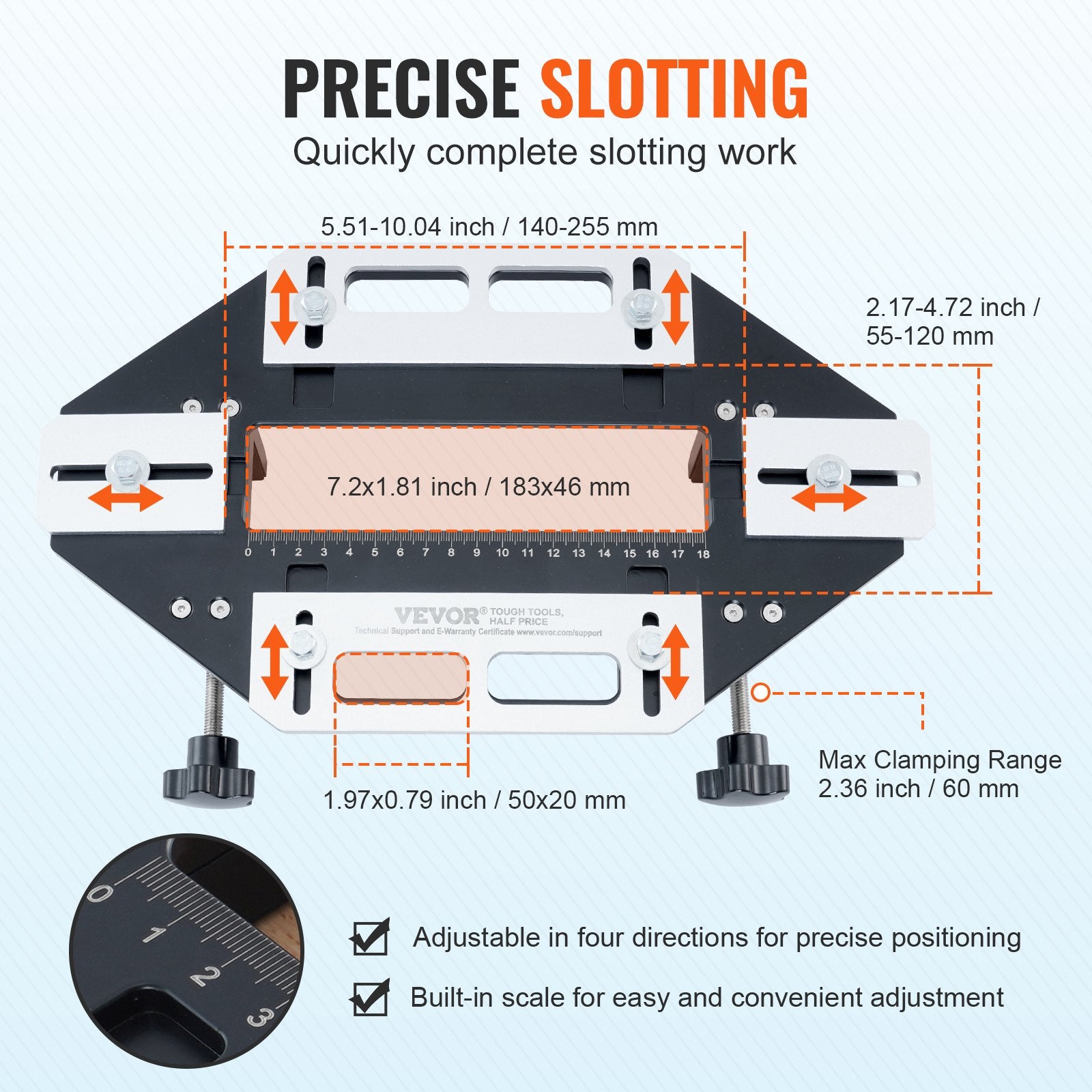 Door Hinge Jig, Aluminum Alloy Woodworking Hole Opener, Slotting Locator, Flexible Wooden Door Hinge Hole V952-JLDWKKQTSJLKNLYWYV0