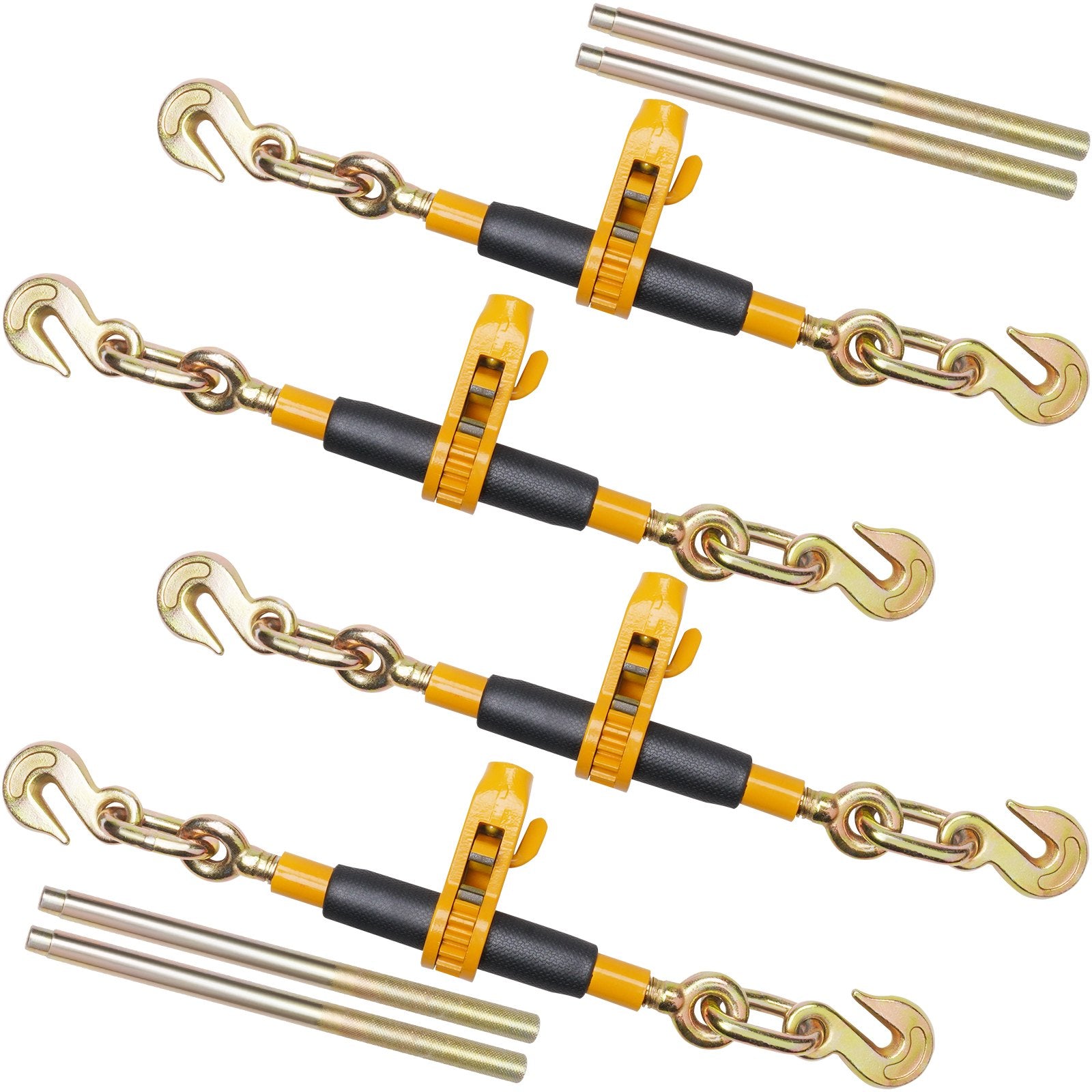 Ratchet Chain Binder, 0.9-1.27 cm Heavy Duty Load Binders, with G80 Hooks 5443 kg Secure Load Limit, V952-JLLJQBJHTS381DUKFV0