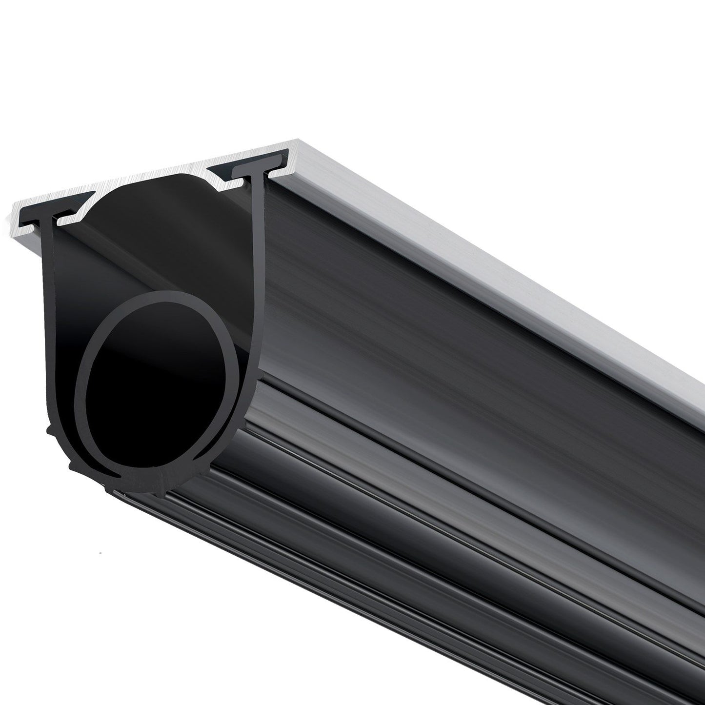 Garage Door Seals Bottom Rubber, U Shape +O Ring Garage Door Bottom Weather Seal with Pre-drilled Aluminum V952-JLMMMFT16FTD1ZPR8V0