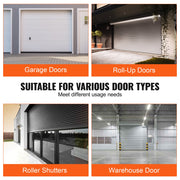Garage Door Seals Bottom Rubber, U Shape +O Ring Combination Garage Door Bottom Weather Seal, 16ft V952-JLMMMFT16FTWFBO5UV0