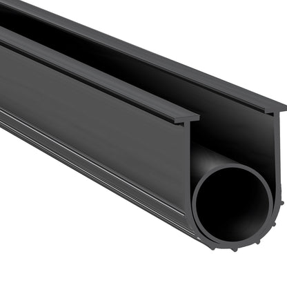 Garage Door Seals Bottom Rubber, U Shape +O Ring Combination Garage Door Bottom Weather Seal, 20ft V952-JLMMMFT20FTW014VWV0
