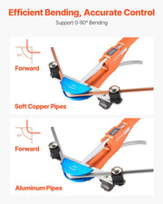 Tubing Bender Kit, 6 mm to 22 mm, Compact Ratcheting Tube Pipe Bender, Ratchet Hand Bending Tool, with 7 V952-JLSDWGJJXKZXCU7UC001V0