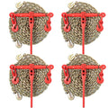 Chain Load Binder, 8 mm Tie Down Kit with 3 Ton Working Load Capacity and Two Grab Hooks, Includes (4) V952-JLSJSJYCLTJTBZX6EV0