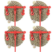 Chain Load Binder, 8 mm Tie Down Kit with 3 Ton Working Load Capacity and Two Grab Hooks, Includes (4) V952-JLSJSJYCLTJTBZX6EV0