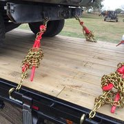 Chain Load Binder, 8 mm Tie Down Kit with 3 Ton Working Load Capacity and Two Grab Hooks, Includes (4) V952-JLSJSJYCLTJTBZX6EV0