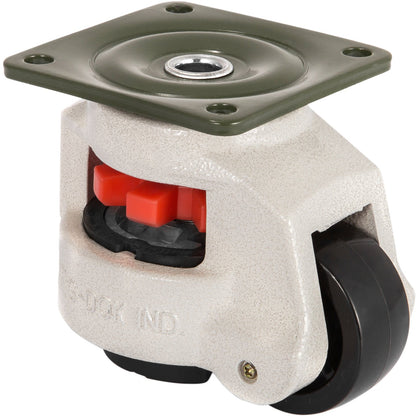 4 Pack Leveling Casters GD-60F Plate Mounted Footmaster Leveling Caster 551kg per Leveling Caster Wheels V952-JLSPTJFML4PCS60F1V0