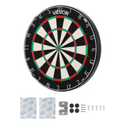 Dart Board, High-Grade Self-Healing Sisal Fiber Dartboard with Staple-Free Bullseye, Blade Wire & Rotating V952-JMFBPFZJM1357B09N001V0