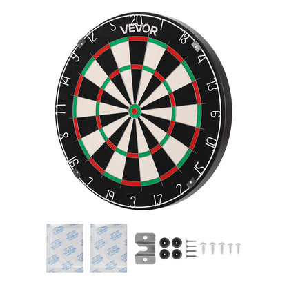 Dart Board, High-Grade Self-Healing Sisal Fiber Dartboard with Staple-Free Bullseye, Blade Wire & Rotating V952-JMFBPFZJM1357B09N001V0