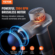 Massage Gun Deep Tissue, Percussion Muscle Massager for Athletes - with 5 Speed Levels & 6 Massage Heads, V952-JMQ3000RPMXXD1XC3V9