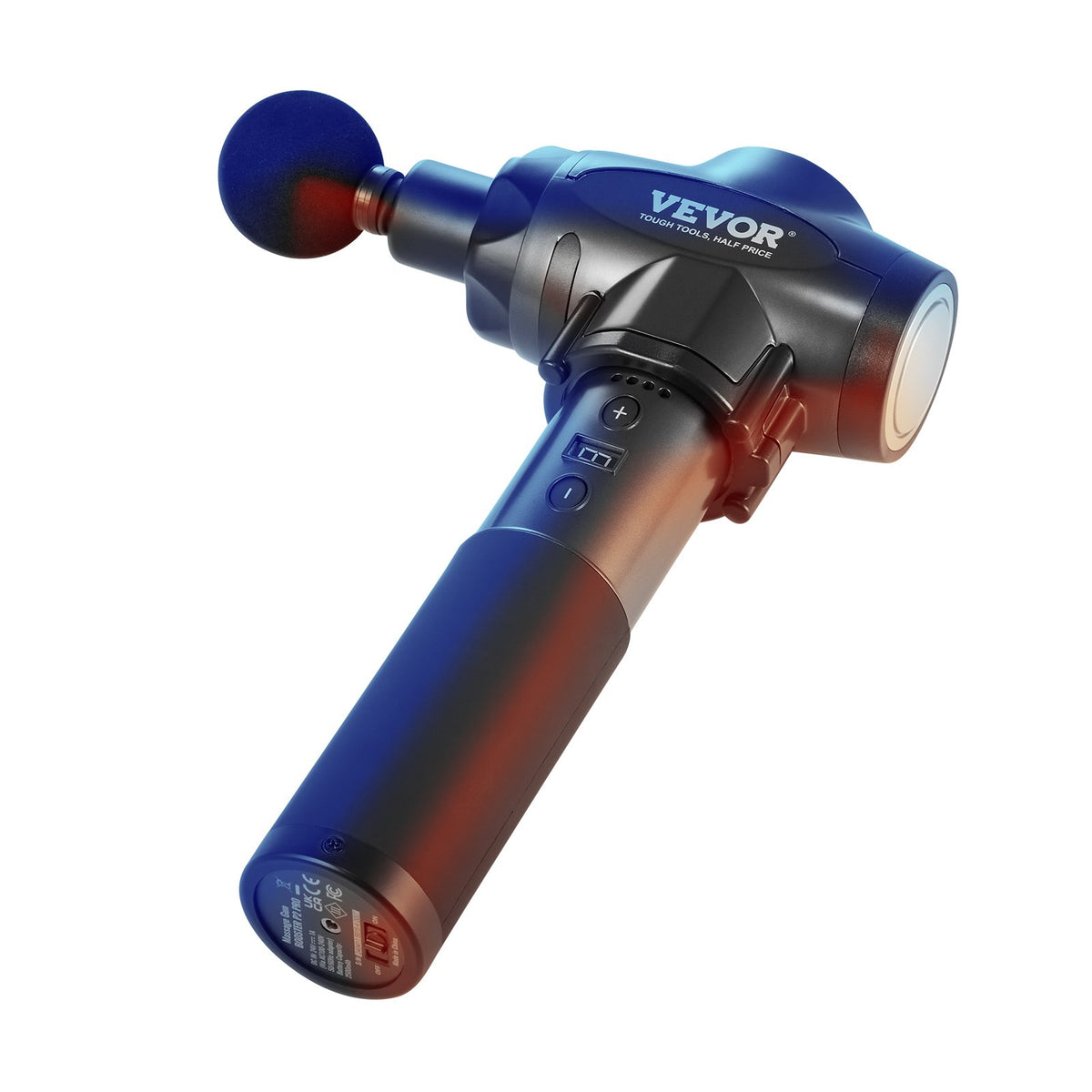 Massage Gun Deep Tissue, Percussion Muscle Massager for Athletes - with 9 Speed Levels & 6 Massage Heads, 24V V952-JMQ3200RPMTXMLCT3V3