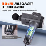 Massage Gun Deep Tissue, Percussion Muscle Massager for Athletes - with 8 Speed Levels & 6 Massage Heads, 16V V952-JMQ3200RPMXXOZDK1V3