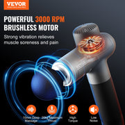 Massage Gun Deep Tissue, Percussion Muscle Massager for Athletes - with 8 Speed Levels & 6 Massage Heads, 24V V952-JMQ3200RPMXXZUVUFV3