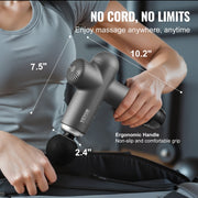 Massage Gun Deep Tissue, Percussion Muscle Massager for Athletes - with 8 Speed Levels & 6 Massage Heads, 24V V952-JMQ3200RPMXXZUVUFV3