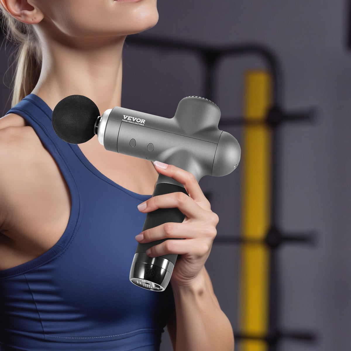 Massage Gun Deep Tissue, Percussion Muscle Massager for Athletes - with 8 Speed Levels & 6 Massage Heads, 24V V952-JMQ3200RPMXXZUVUFV3