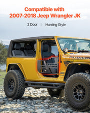 Jeep Tube Doors, 2-Door, Hunting Style Jeep Tubular Door with Heavy-Duty Hinges & OE Latch, Jeep Doors with V952-JPCGM2M0718J7OUX8V0