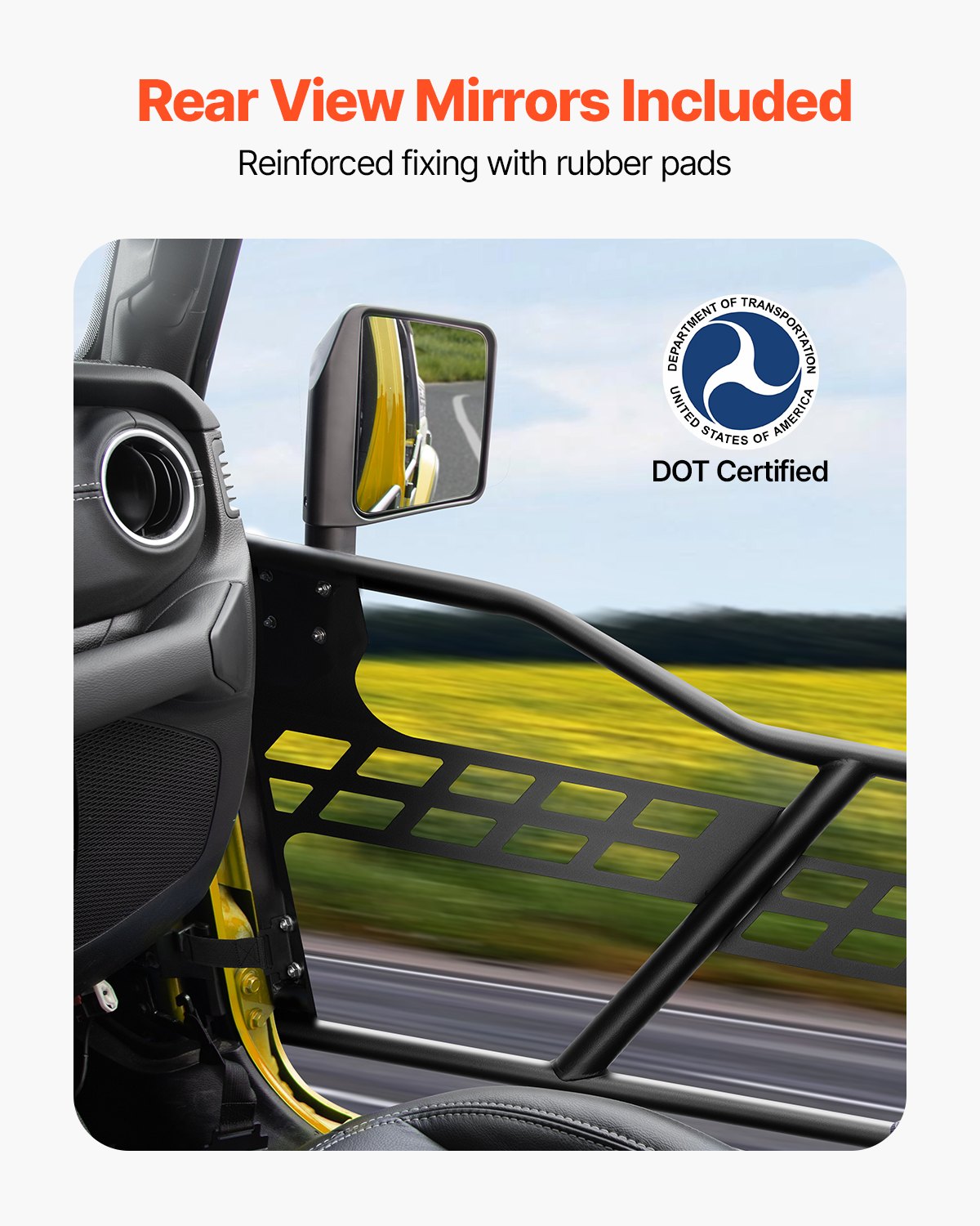 Jeep Tube Doors, 2-Door, Hunting Style Jeep Tubular Door with Heavy-Duty Hinges & OE Latch, Jeep Doors with V952-JPCGM2M1824J98Q28V0