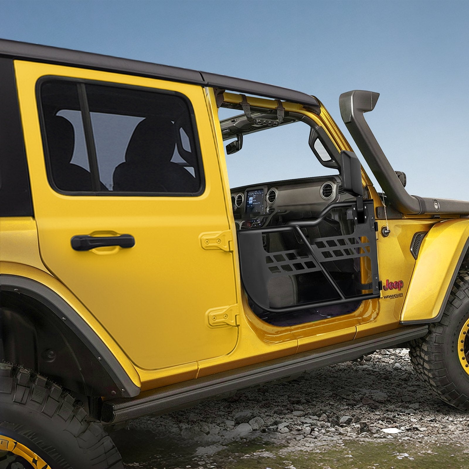 Jeep Tube Doors, 2-Door, Hunting Style Jeep Tubular Door with Heavy-Duty Hinges & OE Latch, Jeep Doors with V952-JPCGM2M1824J98Q28V0