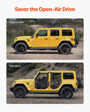 Jeep Tube Doors, 4-Door, Adventure Style Jeep Tubular Door with Heavy-Duty Hinges & OE Latch, Jeep Doors with V952-JPCGM4M0718JCFINCV0