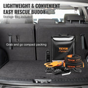 Off-Road Recovery Kit, 7.6 x 914.4 cm, Heavy Duty Winch Recovery Kit with 13608 kg Tow Straps, 20T D-Ring V952-JPJYGJB8J000SBO12V0