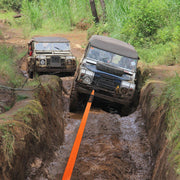 Off-Road Recovery Kit, 7.6 x 914.4 cm, Heavy Duty Winch Recovery Kit with 13608 kg Tow Straps, 20T D-Ring V952-JPJYGJB8J000SBO12V0