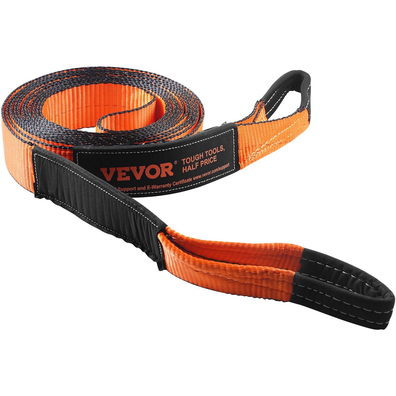 Off-Road Recovery Kit, 7.6 x 914.4 cm, Heavy Duty Winch Recovery Kit with 13608 kg Tow Straps, 20T D-Ring V952-JPJYGJB8J000SBO12V0