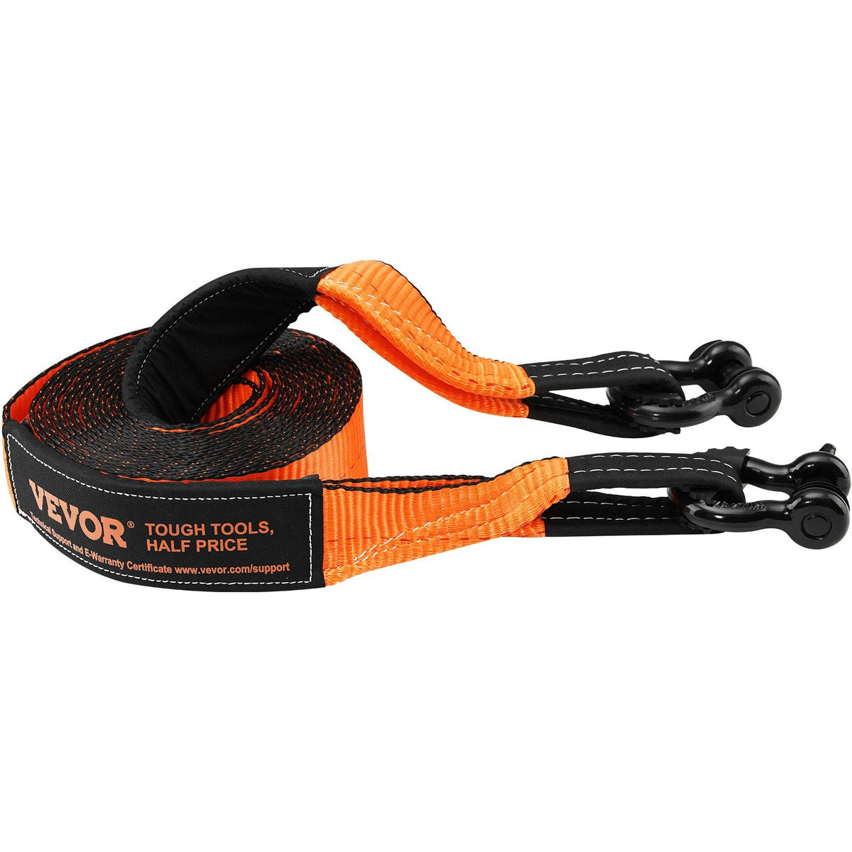 Off-Road Recovery Kit, 7.6 x 914.4 cm, Heavy Duty Winch Recovery Kit with 13608 kg Tow Straps, 20T D-Ring V952-JPJYGJB8J000SBO12V0
