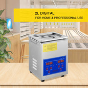Ultrasonic Cleaner 2L Jewelry Cleaning with Digital Timer Ultrasonic Cleaning Machine for Jewellery Rings V952-JPS-10ACSBQXJ0001V3