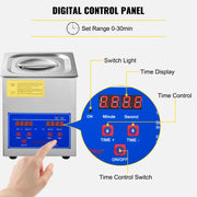 Ultrasonic Cleaner 2L Jewelry Cleaning with Digital Timer Ultrasonic Cleaning Machine for Jewellery Rings V952-JPS-10ACSBQXJ0001V3