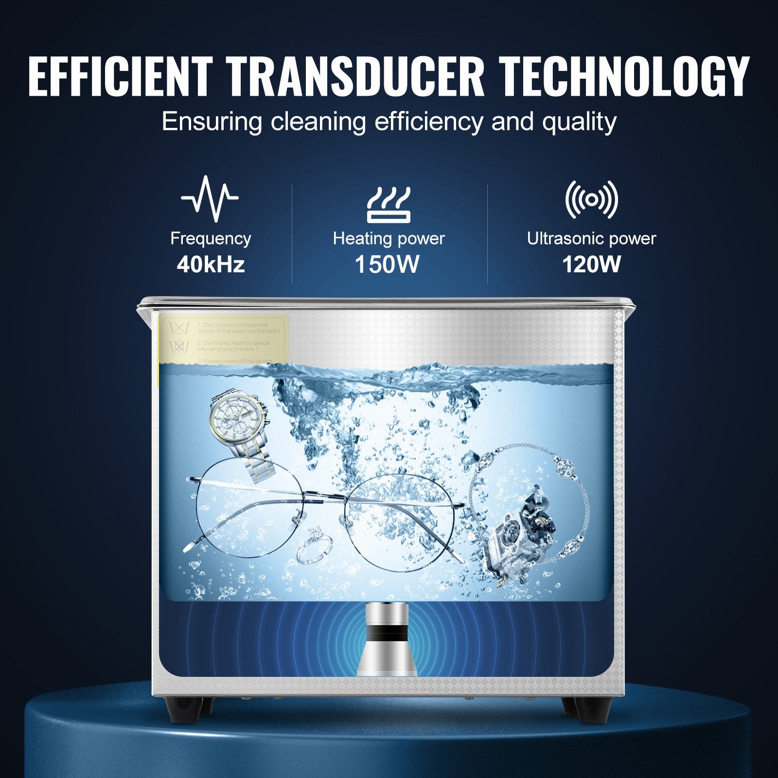 Ultrasonic Cleaner Machine 3L Stainless Steel Ultrasonic Cleaning Machine Digital Heater Timer Jewelry V952-JPS-20ACSBQXJ0001V3