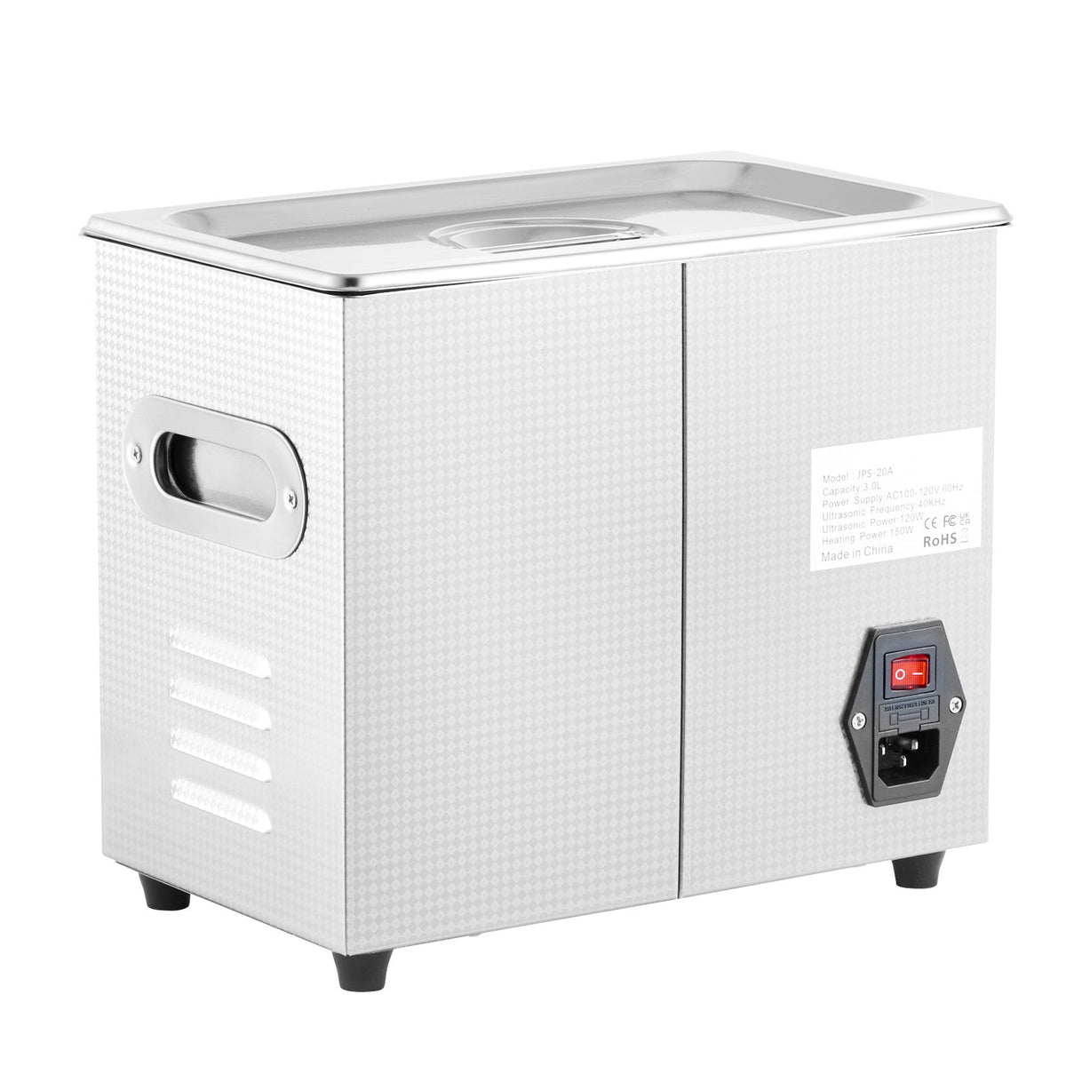 Ultrasonic Cleaner Machine 3L Stainless Steel Ultrasonic Cleaning Machine Digital Heater Timer Jewelry V952-JPS-20ACSBQXJ0001V3