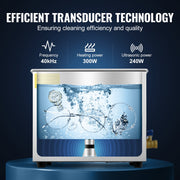 Ultrasonic Cleaner 10L Jewelry Cleaning with Digital Timer Ultrasonic Cleaning Machine for Jewellery Rings V952-JPS-40ACSBQXJ0001V3