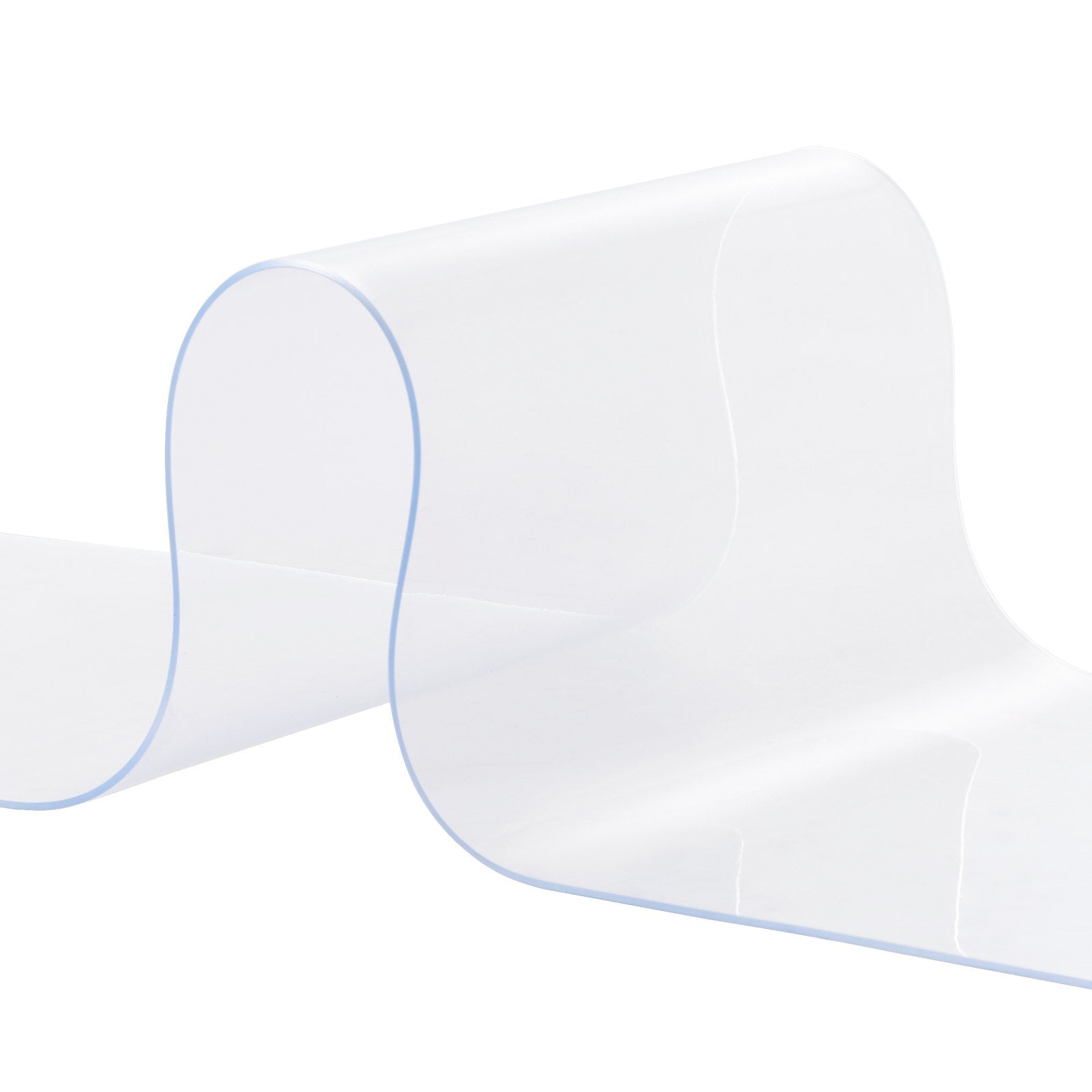 Strip Curtain, 5000 cm Length x 20 cm Width x 2 mm Thickness, Clear PVC Smooth Curtain Strip Door Bulk Roll, V952-JPVC164X81PCSKTWBV0